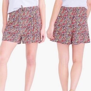 J. Crew‎ Mercantile Easy Pull On Shorts Ditsy Floral Print Size XXS